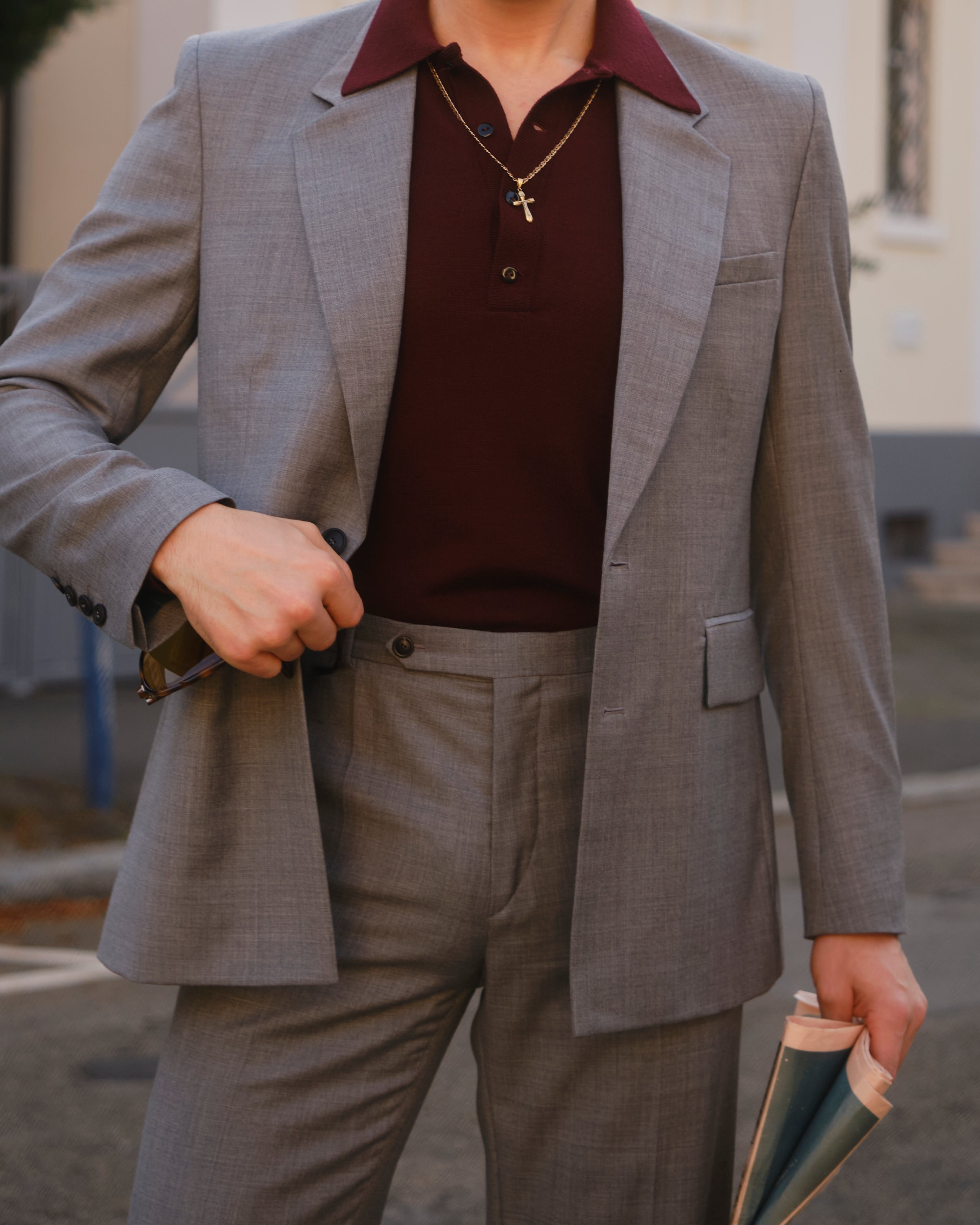 LIOTTA Tailored Jacket Light Gray-thumbmail-2