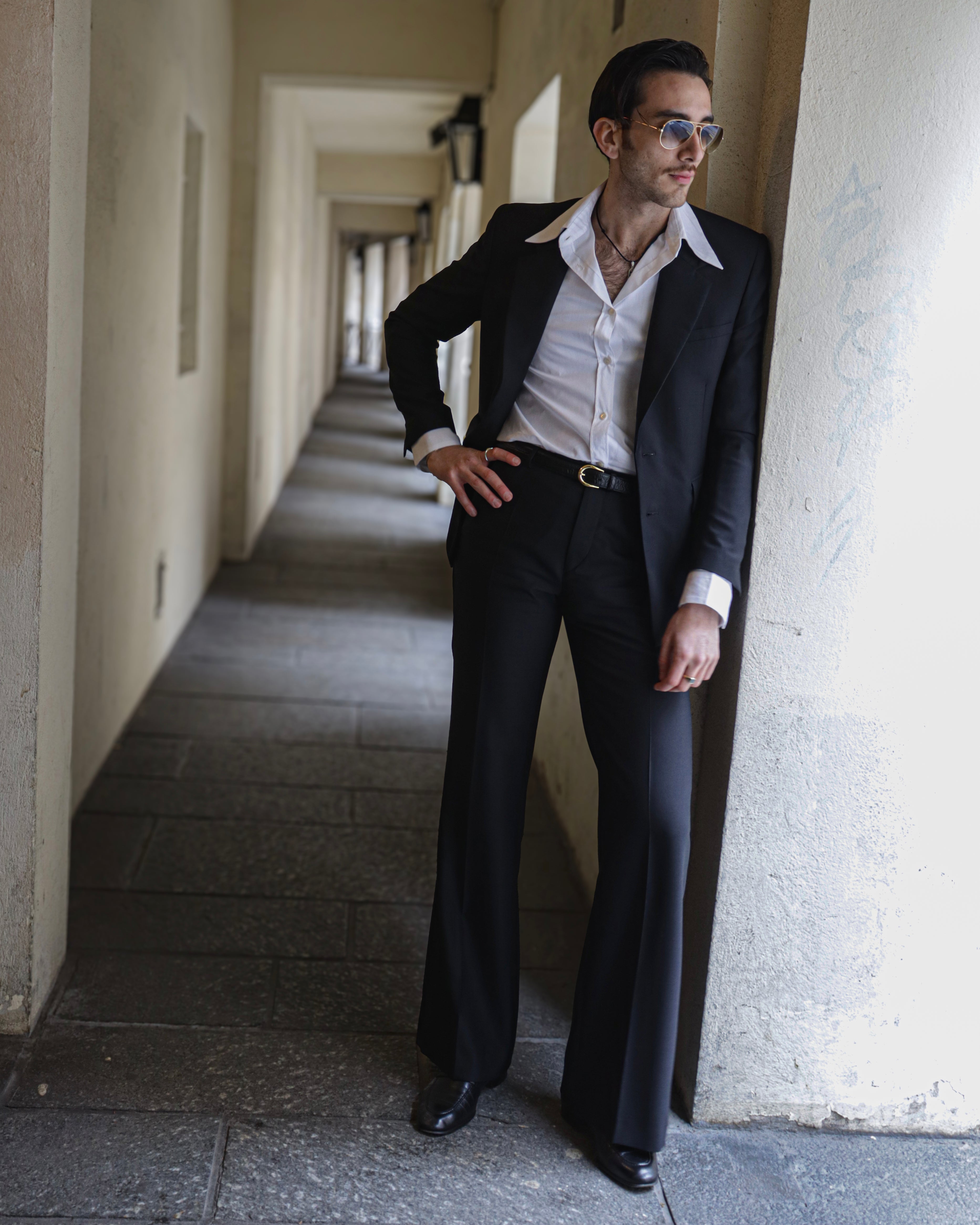 LIOTTA Flared Trousers – Black-thumbmail-3