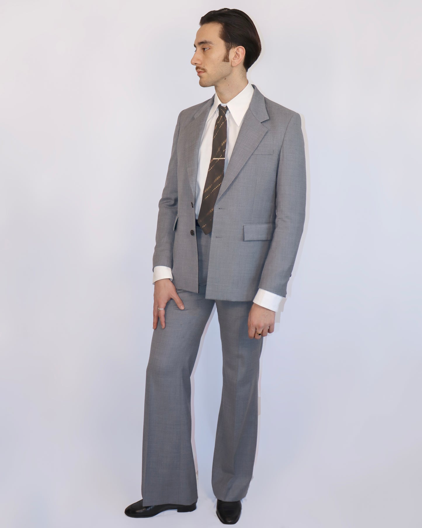 Pantalon Évasé LIOTTA - Gris Clair
