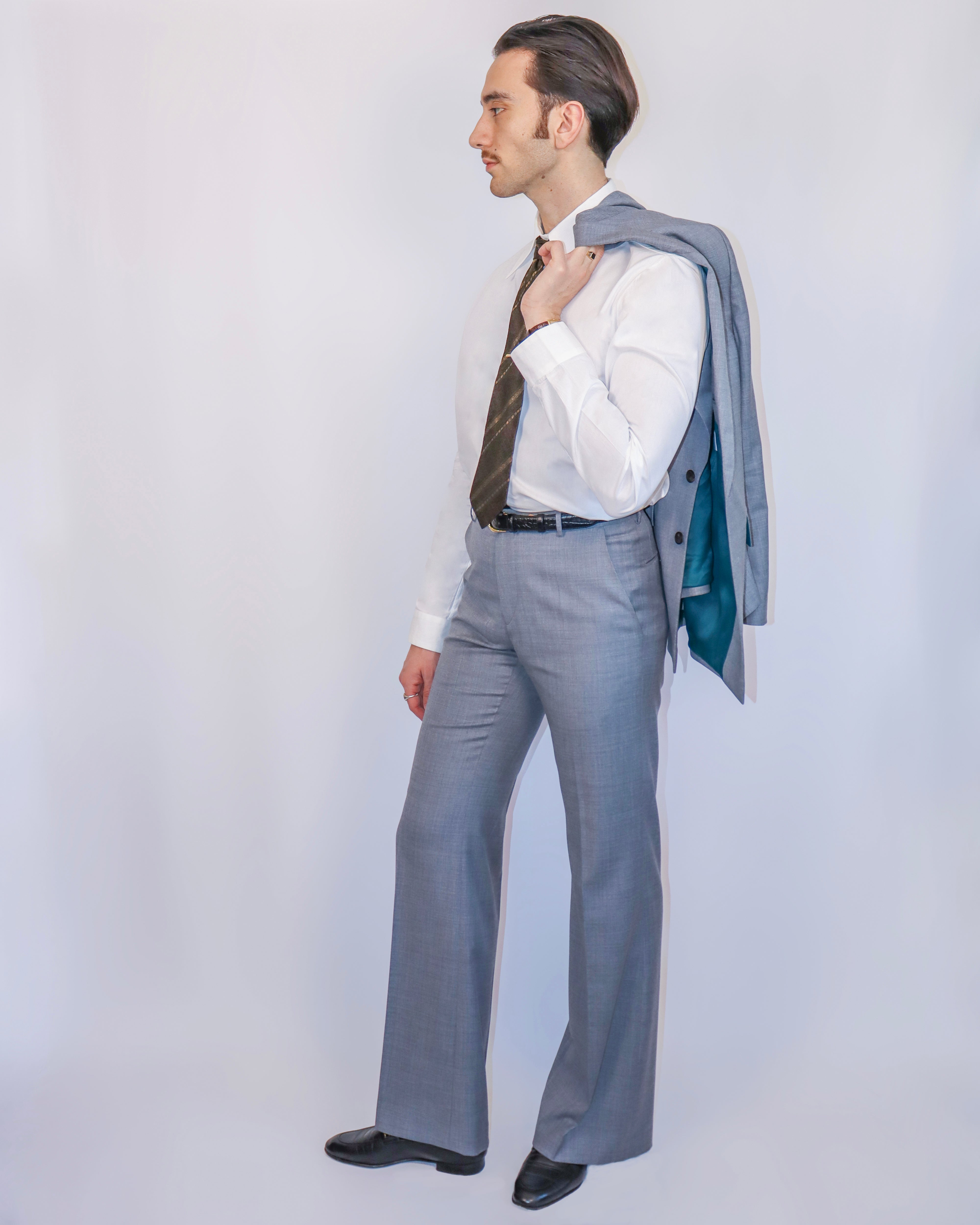 LIOTTA Flared Trousers – Light Grey