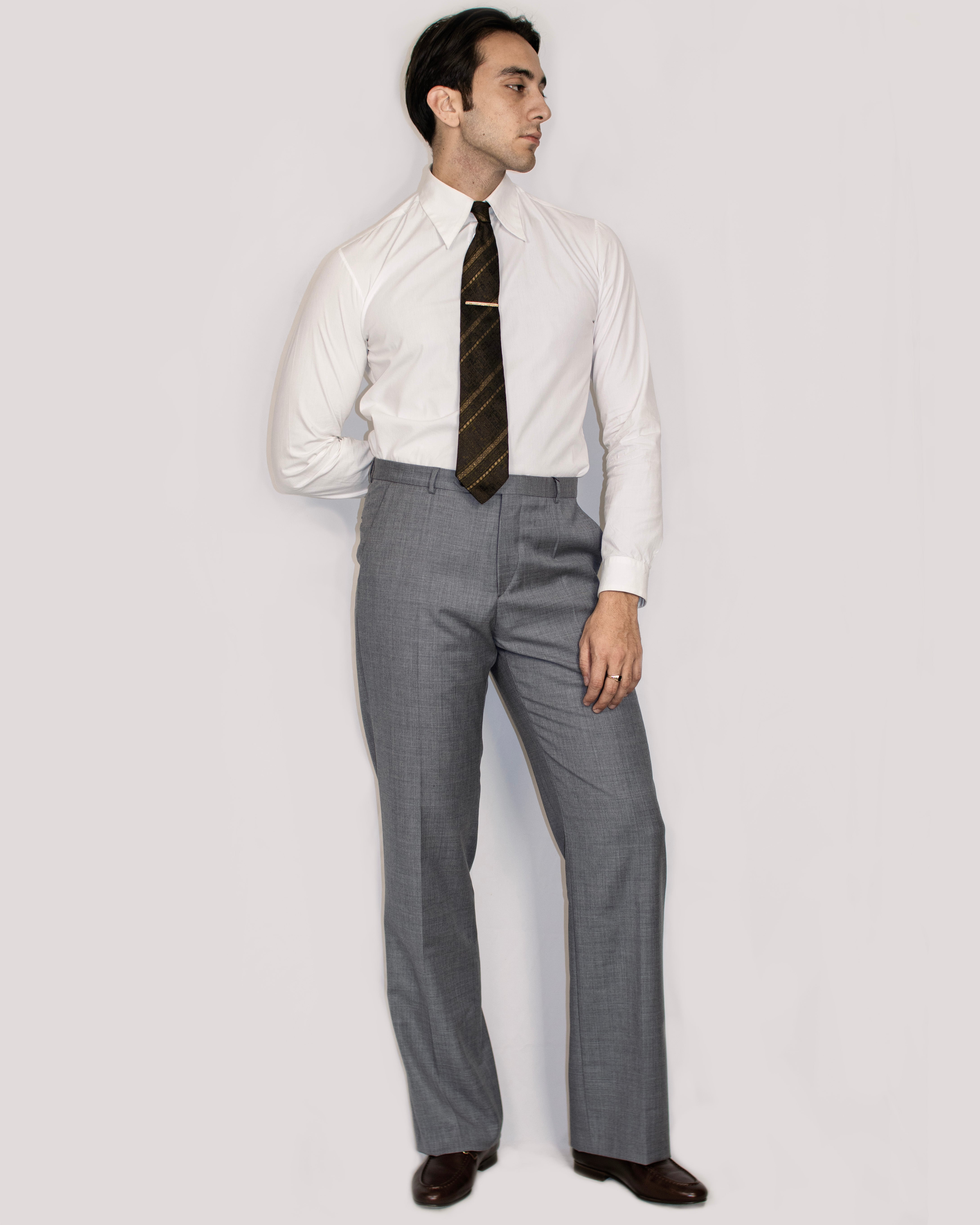 CONWAY Tailored Trousers - Light Grey