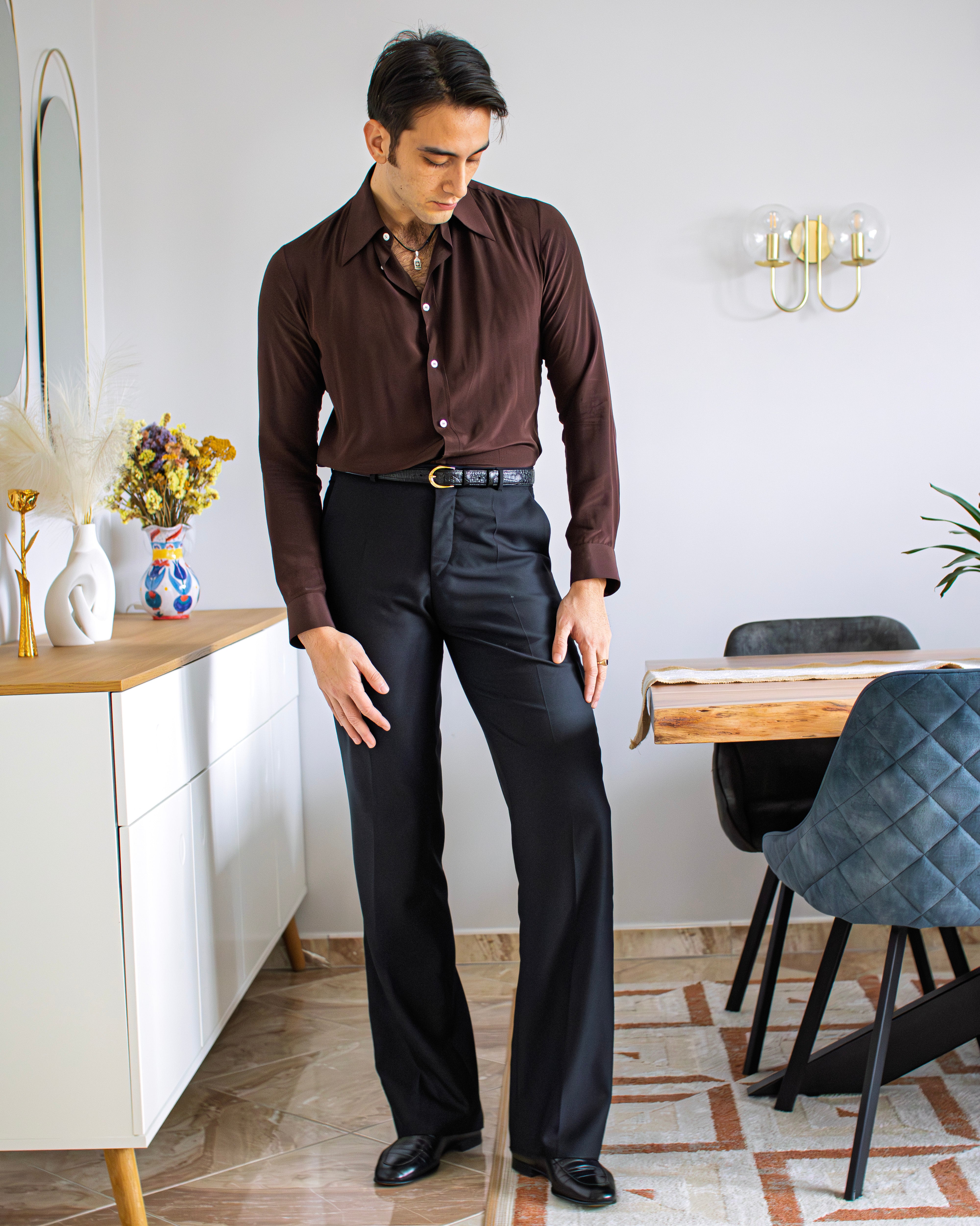 CONWAY Tailored Trousers - Black-thumbmail-2