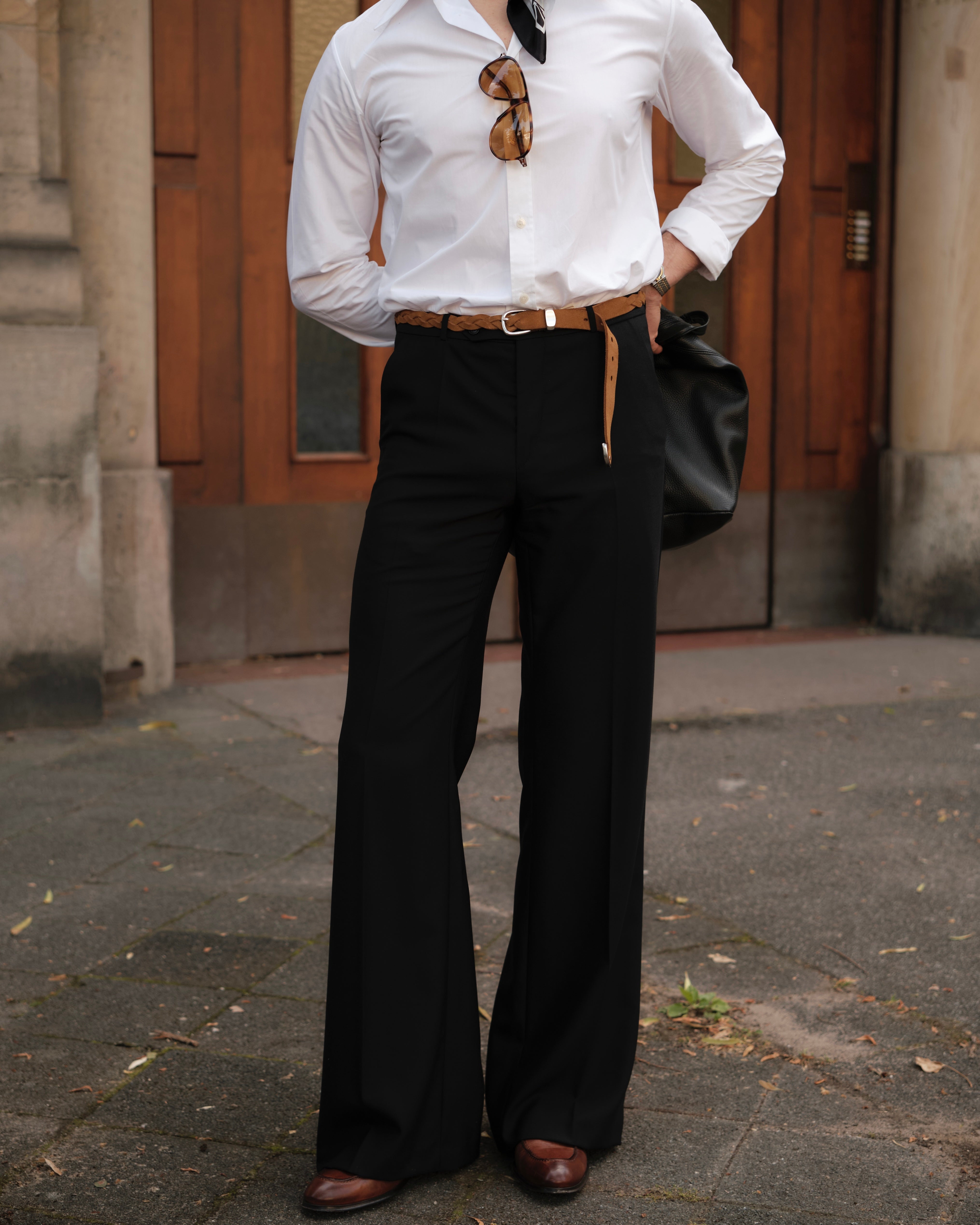 LIOTTA Flared Trousers – Black-thumbmail-2