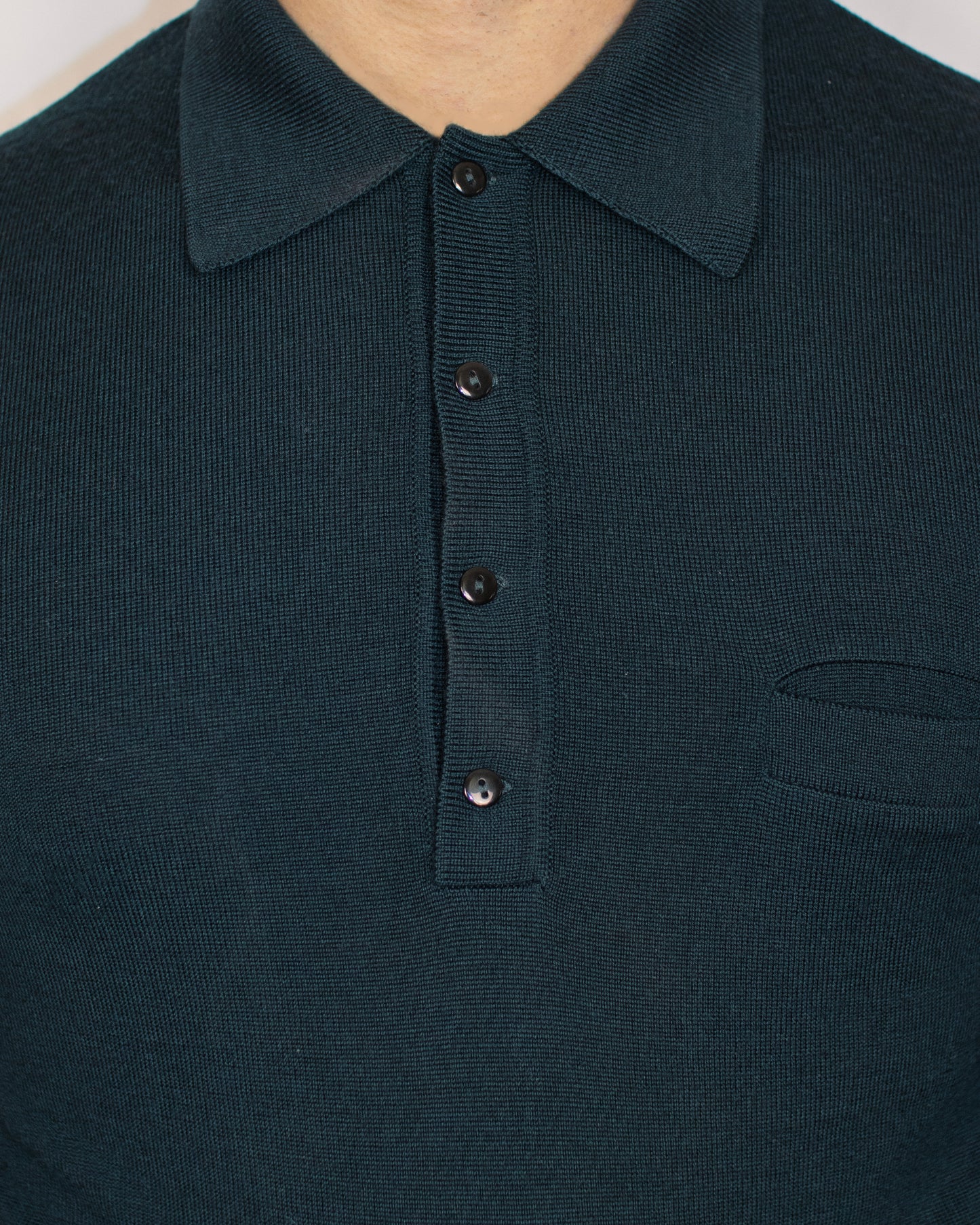 PESCI long sleeve polo shirt - VILLONGO